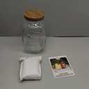 Mustry Glass Drink Dispenser for Parties, 1 Gallon Beverage Dispenser with Spigot Solid Stainless Steel, Used as Lemonade Dispenser Sun Tea Jar Kombucha Jar (Single)