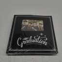 Lanpn Graduation Scrapbook Self Adhesive Photo Album, DIY Memory Scrap Book Grad Picture Album Sticky Magnetic Pages holds 4x6 5x7 8x10 A5 Picture (Small 20 Sheets/40 Pages, Black-Window)