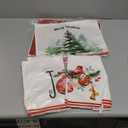 Bencailor 4 Pcs Christmas Kitchen Towels Set Christmas Decorative Tea Dish Towels Holiday Drying Cloth Hand Towel for Xmas Bathroom,15.75" x 23.62"(Red, Green, White,Joyful)