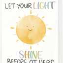 Cabana Bro Baby Photo Album Holds 36 4x6 Photos, Let Your Light Shine Boho Sun Sunshine Small Photo Album Memory Keepsake Gift for Baby Shower Newborn Toddler Boys Girls