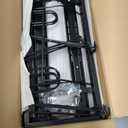 Magheo 2 Pack Pots and Pans Organizer Under Cabinet, 22" Deep Expandable Pull Out Pot Lid Organizer and Storage with 10 Adjustable Dividers No Drill Pot and Pan Holder Rack with Handle Bracket(Black)