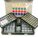 Honda Kasei Mahjong Tiles Gold Dragon, Black