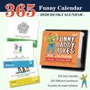 2026 Desk Calendar - 2026 Daily Calendar, Funny Calendars 2026 with 360+ Daily Jokes, 5.85" * 4.85", One Page a Day, Daily Joke Calendars with Interesting sentences and Vivid Pictures, Great Gift for Kids