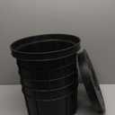 Sump Pump Basin with Lid Holds 10 Gallons 15" Tall Heavy-Duty Perforated Sump Pump Bucket With 40 Drilled Holes for Drainage in Crawl Spaces, Yards, Patios & Driveways