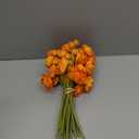 Ling's Moment Ranunculus Artificial Flower, Faux Silk Mini Ranunculus Flowers for DIY Bouquet, Bulk Fake Wedding Filler Flowers for Centerpieces Arrangements Bridal Shower Decorations, Citrus Orange
