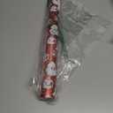 Yarcony Reversible Christmas Wrapping Paper Roll,Red Wrapping Paper, Metallic Foil Red Santa, HOHO Pattern Holiday Gift Wrap Paper for Christmas, Party, Celebration, New Year (17 Inch X 33 Feet)