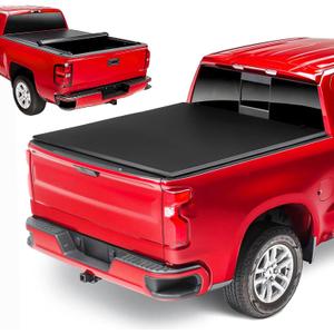 5.8FT Soft Roll Up Truck Bed Tonneau Cover Fits for 2014-2018 Chevrolet Silverado 1500 /GMC Sierra 1500, 5.8FT (69.3") Fleetside Bed Only