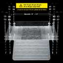 LYL LEYOULAND Hanging Turtle Basking Platform for Aquatic Turtles 20 55 Gallon, 40 Gallon Long Tank, Aquatic Reptile Ramp Dock, Turtle Terrace, Turtle Tank Accessories