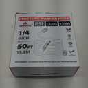 YAMATIC Super Flexible Pressure Washer Hose 50FT X 1/4", Kink Resistant 3200 PSI Heavy Duty Power Washer Extension Replacement Hose With M22-14mm x 3/8" Quick Connect Kit For Gas & Electric, Grey (Gray)