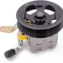 Power Steering Pump with Pulley Compatible with Nissan & Infiniti Models - 370Z, EX35, EX37, FX35, FX37, G35, G35, G37, M35, M37, Q40, Q50, Q50, Q60, Q70, Q70L, QX50, QX70 - Assist Pump V6 3.7L 3.5L