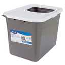 Petmate Enclosed Cat Litter Box with Hinged Lid, Wide Top Entry