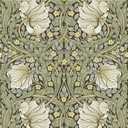 HAOKHOME Vintage Floral Wallpaper Peel and Stick Botanical Sage Green/Yellow Wall Murals Home Kitchen Bedroom Decor by William Morris 17.3in x 9.8ft