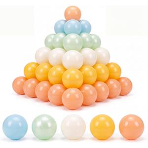 Clear Ball Pit Balls - Crush Proof Plastic Toy Balls for Boys and Girls, 500 PACK