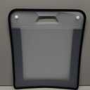 6 Pcs Scrapbook Paper Organizer, Black Expanding Paper Folio with Handle, Clear Portable Scrapbook Paper Storage for Holding 12 x 12 Inch Scrapbook, Vinyl Paper