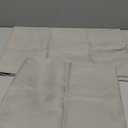DONREN Light Grey Valance - Kitchen Valances for Small Window with Rod Pocket (2 Panels,42 by 12 Inch)