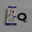 6 Foot Braided Nylon Micro Black Chrome USB Charge/Sync Cable