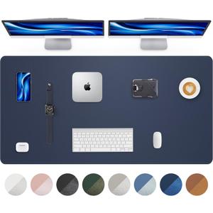 Large Desk Mat 55"x24" - Premium Non-Slip Desk Pad, Waterproof and Scratch-Resistant Office Desk Protector, Large Desk pad Workspace Mat for Home and Office(Midnight Blue)