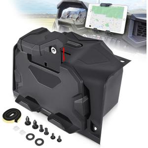 MDPROMCP RZR Tablet Phone Mount Storage Box Compatible with 2019-2023 Polaris RZR XP 1000 RZR XP Turbo, Electric Device GPS Mount Tablet Holder Navigation Holder Accessories