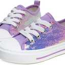 ToandonToddler Kids Sneakers Sparkle Fashion Glitter Sequins Canvas Shoes