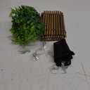 kathson Reptile Bridge for Terrarium, Bearded Dragon Wooden Bridges Gecko Hammock with Hanging Plants Lizard Lounger Bamboo Ladder Reptiles Tank Accessories Climbing for Chameleons Geckos Snakes (3Pcs) (Large)