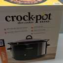 Crock-Pot 8-Quart Manual Slow Cooker, XL Family Size Serves 10+ People, Removable Stoneware with Warming Setting, Dishwasher Safe for Easy Cleanup, Black