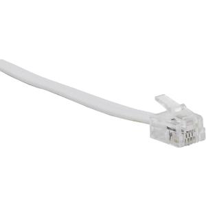 Power Gear Telephone Line Cord, 7 Feet, Phone Cord, Modular Jack Ends, Works for Phone, Modem or Fax Machine, for Use in Home or Office, White, 76581 (Pack of 3)