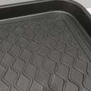 Finorder Multi-Purpose Boot Trays, Set of 2 Black All Weather Heavy Duty Shoe Trays, Pet Feeding Mat, Use for Indoor and Outdoor, 30" x 15" x 1.2"