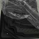 Floor mats for F250 F350 F450 Crew Cab 2017-2025 with Fold Flat Storage, Floor Liners for Ford Super Duty, 1st & 2nd Row