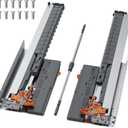 20 Inch Push to Open & Soft Close Undermount Drawer Slides, Full Extension Concealed Drawer Glides, Heavy Duty 100 LB Load Capacity, Fits 1/2"5/8" Drawer Sides & Frameless Drawers, 1 Pair