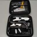 Professional Hair Clippers for Men, Professional Barber Clippers and Trimmer Set, Mens Cordless Hair Clipper for Barbers Haircut Kit Fade White