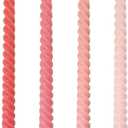 10 Inch Cream Spiral Taper Candles for Home Decoration, 4 Pack Pink-Gradient Candlesticks for Dinner Party Wedding Holiday