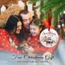 2 x Farmhouse Christmas Ceramic Ornaments - Holy Cow, Goat, Chicken Farmhouse Animals Decoration Hanging Tree - Merry Xmas On The Farm Ornament