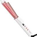 K&K Infrared Curling Iron Wand, 1 Inch Ceramic Tourmaline Coating Produces Classic Curls, Airflow Styler Hair Curler, Digital Temperature Display, 30s Fast Heat, Dual Voltage, for Short Hair