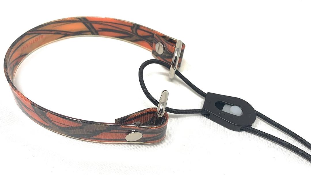Sparky Pet Co Surefit 3/4" Bungee Dog Collar, Waterproof Biothane E-Collar Replacement Strap with Nexus Wheel Lock, Fits Garmin, Dogtra, SportDOG & Educator (Orange Camo)