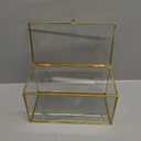 Home Details Vintage Mirrored Bottom Large Keepsake Box, Gold