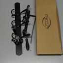 Encozy Over The Door Hooks,Coat Rack for Hanging Clothes Hat Towel (Heavy Duty Black 1pcs)