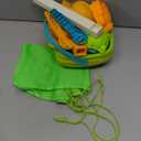 Collapsible Beach Sand Toys for Kids Toddlers, Collapsible Sand Bucket with Sifter Shovels Set with Mesh Bag and Sand Molds, Travel Beach Sandbox Toys for Boys Girls 3 4 5 6 7 8 9 10