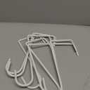 Vinyl Fence Hooks Patio Hooks White - 8 Pack 3 x 8 inch, Hangers for Indoor & Outdoor Hanging Lights, Plants & Planters, Bird Feeder, Decorations, Sprinkler, Hose