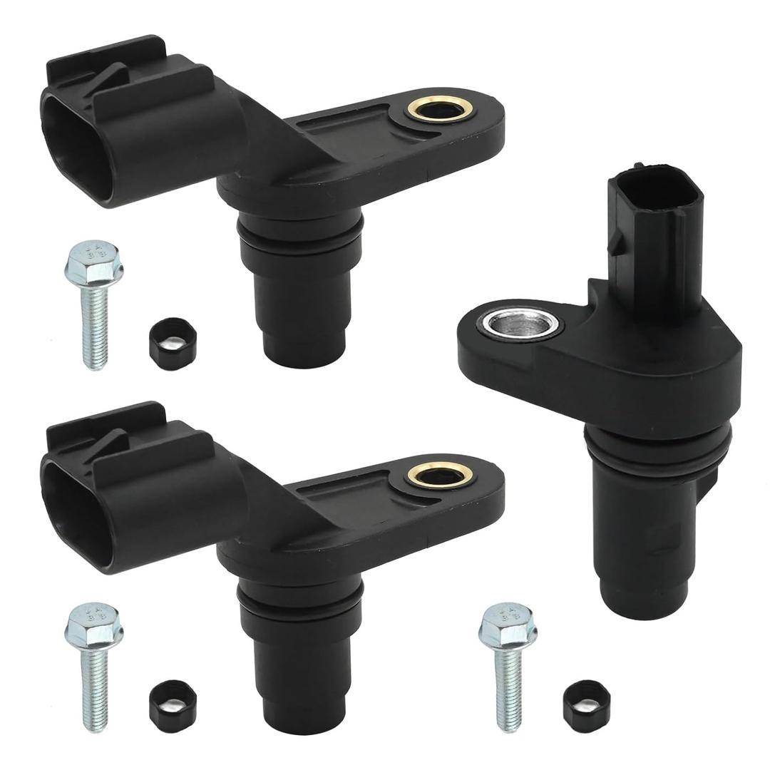 2Pcs 12577245 Camshaft and 1Pc 12588992 Crankshaft Position Sensor Replacement for Chevy Equinox 2010-2017 Malibu 2007-2014 GMC Terrain 2010-2017 Buick Lacrosse Regal Verano, 2131696 5S8074