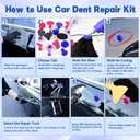 Car Dent Puller Kit, 140 PCS Paintless Dent Removal Kit with T-bar Dent Puller, Bridge Puller, Dent Lifter, Suction Cup Puller. Dent Remover Tool for Car Dents, Hail Damage, Door Ding Repair