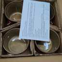 GBhome 8 OZ Stackable Coffee Mugs, Ceramic Coffee Mugs with Texture Patterns for Man,Woman,Dad,Mom, Modern Coffee Cups Set of 4 for Espresso/Cappuccino. Dishwasher&Microwave Safe, (Caramel)