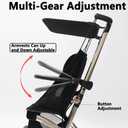 Universal Baby Stroller Guardrail, Adjustable Bumper Bar with Extra Foam Layer, Water Proof Oxford Cloth Armrest for Yozeno Stroller Frame Stroller Accessories 