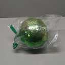 Disco Ball 8 in Mirror with Silver Chain and Boho Net Pouch, Cool Colorful Disco Ball, Hanging Party Disco Decor for Wedding Decoration, Home Decor (Gradient Green, 8 inch)