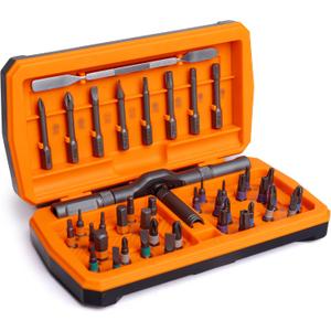 ANVANNA 42 in 1 Magnetic Screwdriver, Screwdriver Set, Multi Bit Ratcheting Screwdriver Set with Storage Case Repair Tool Kit for Computer, Eyeglass, Bicycles, Watch, Ring Doorbell, Furniture and DIY