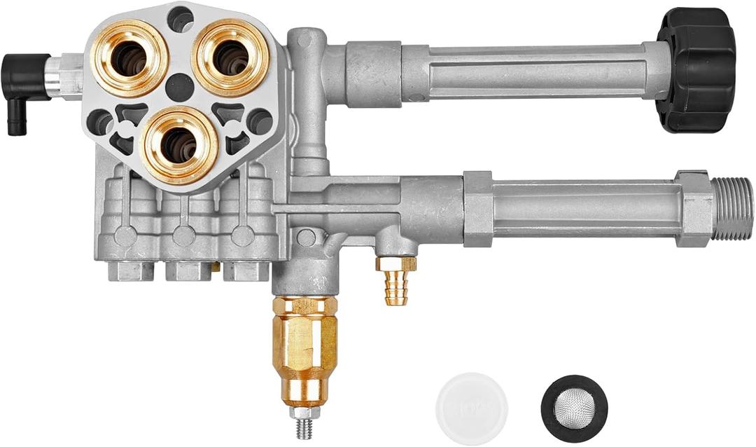 AR43361, 43361 Complete Pump Head with Unloader & Installed Thermal Relief Valve, for Annovi Reverberi Pressure Washer Pump Head Replacement Kit SRMW2.3G28 & SRMW2.4G28 AR43361, 43361 Complete Pump Head with Unloader & Installed Thermal Relief Valve, for Annovi Reverberi Pressure Washer Pump Head Replacement Kit SRMW2.3G28 & SRMW2.4G28