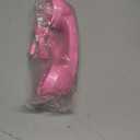 HEEPDD Vintage Retro Cell Phone Handset, Classic Pink 3.5mm Wired Receiver with Built-in Mic Speaker for Smartphones, Computers, Landlines