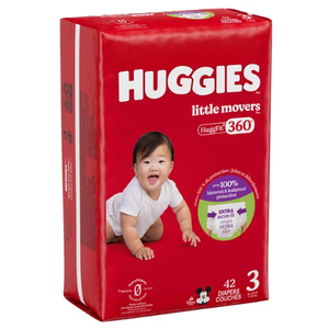Huggies Little Movers 42 Diapers, Size 3