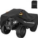 NEVERLAND ATV Cover Waterproof Heavy Duty 4 Wheeler Cover Quad Cover All Season Weather Proof Outdoor UV Protection for Polaris Yamaha Suzuki Honda (Black XLarge)