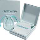 Chilltherapy Small Ripple Reusable Ice Pack for Face & Eyes, 4” Precision Cold Therapy Gel Pack, Flexible Silicone Cooling Pad for Puffy Eyes, Skincare & Targeted Relief, Compact Travel Size