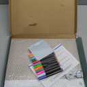 16-Inch LED Note Board Rechargeable with 7 Colors, Doodle Glow Board Neon Art Dry Erase Light Up Drawing Pad with Invisible Stand, Sketching Gift Toy for Kids/Girls/Teens, 12 Markers